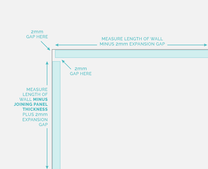 measure for your kitchen splashback diagram.
