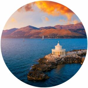 Grecian Lighthouse Splashback