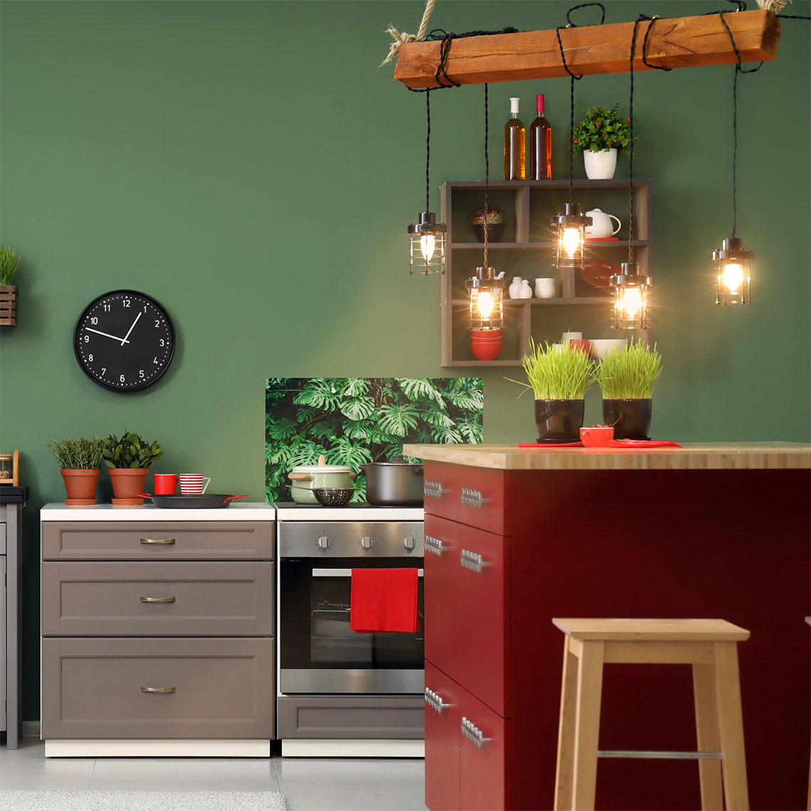 Monstera Plant Splashback Monstera Plant Splashback