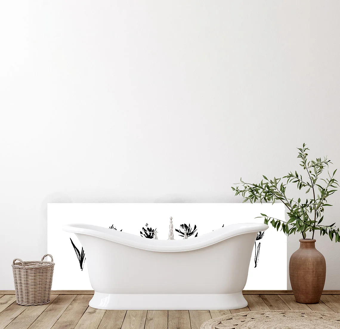 Inky Flower Splashback