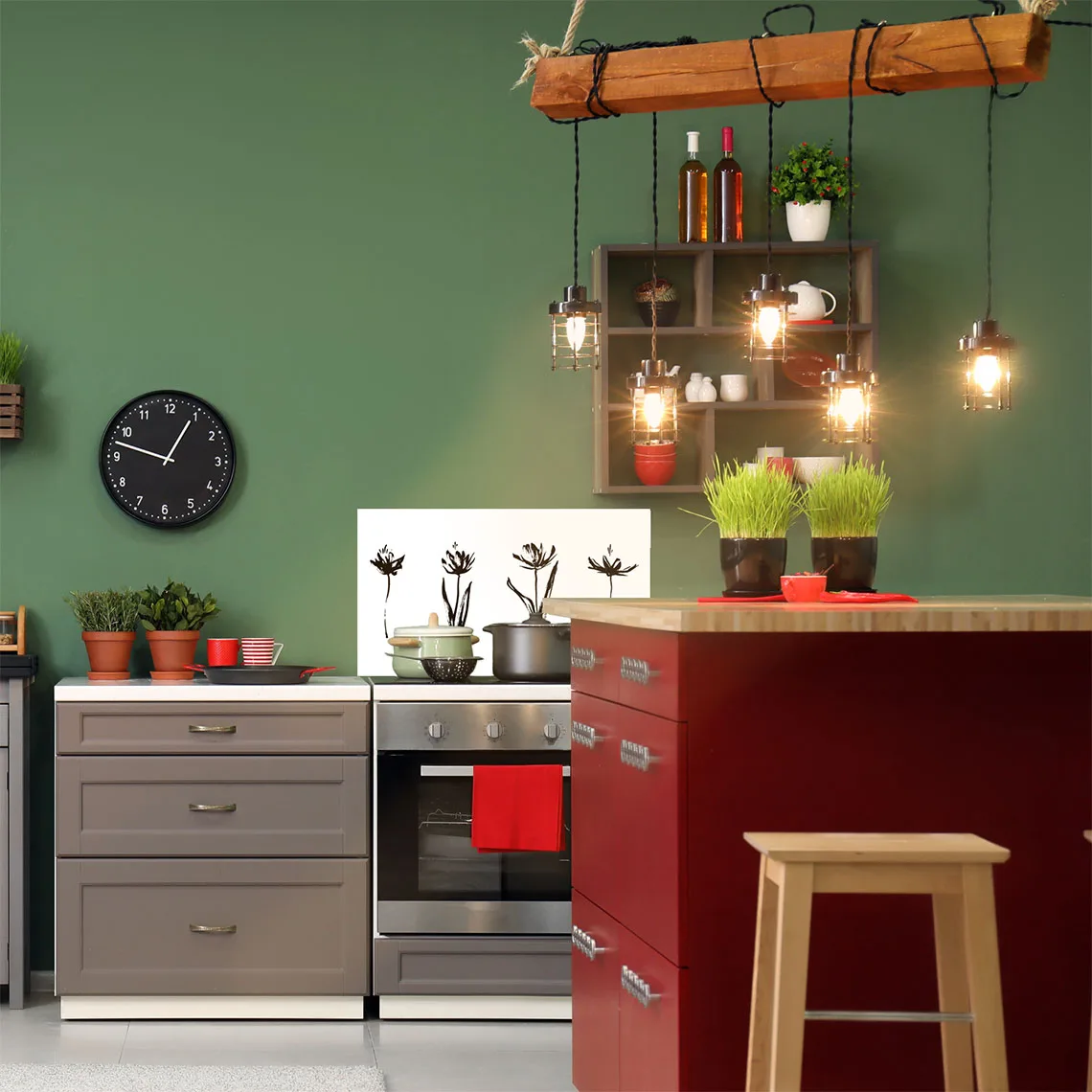 Inky Flower Splashback