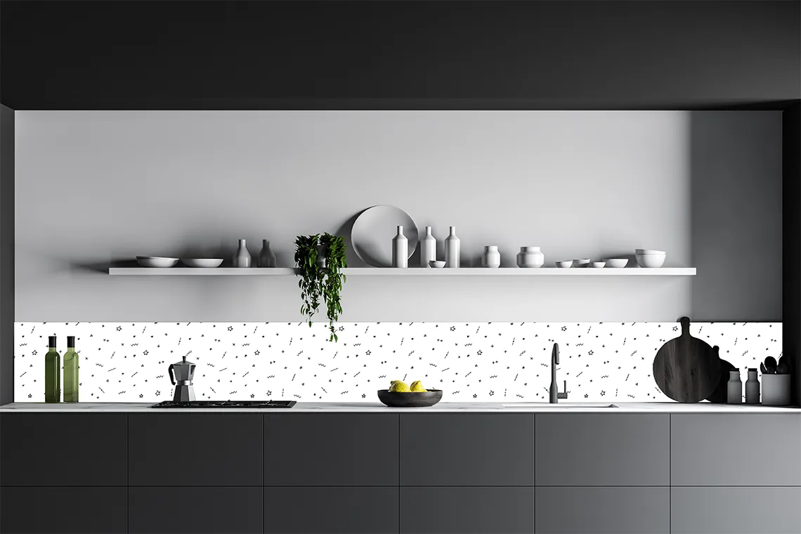 Doodle Pattern Splashback Doodle Pattern Splashback