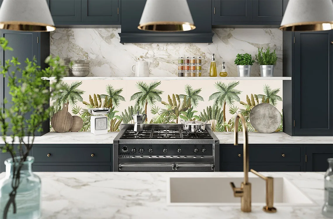 Pastel Jungle Splashback Pastel Jungle Splashback