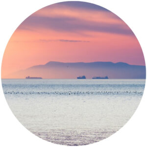 Black Sea Sunset Splashback
