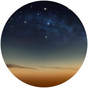 Sunset Sky With Stars Splashback