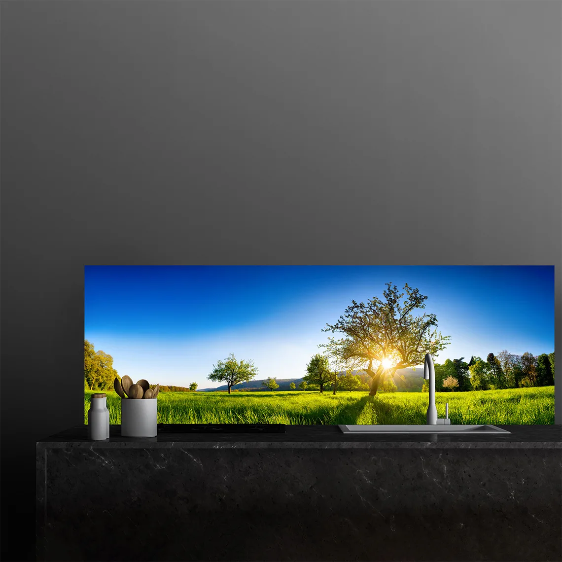 Vibrant Summer Meadow Splashback Vibrant Summer Meadow Splashback
