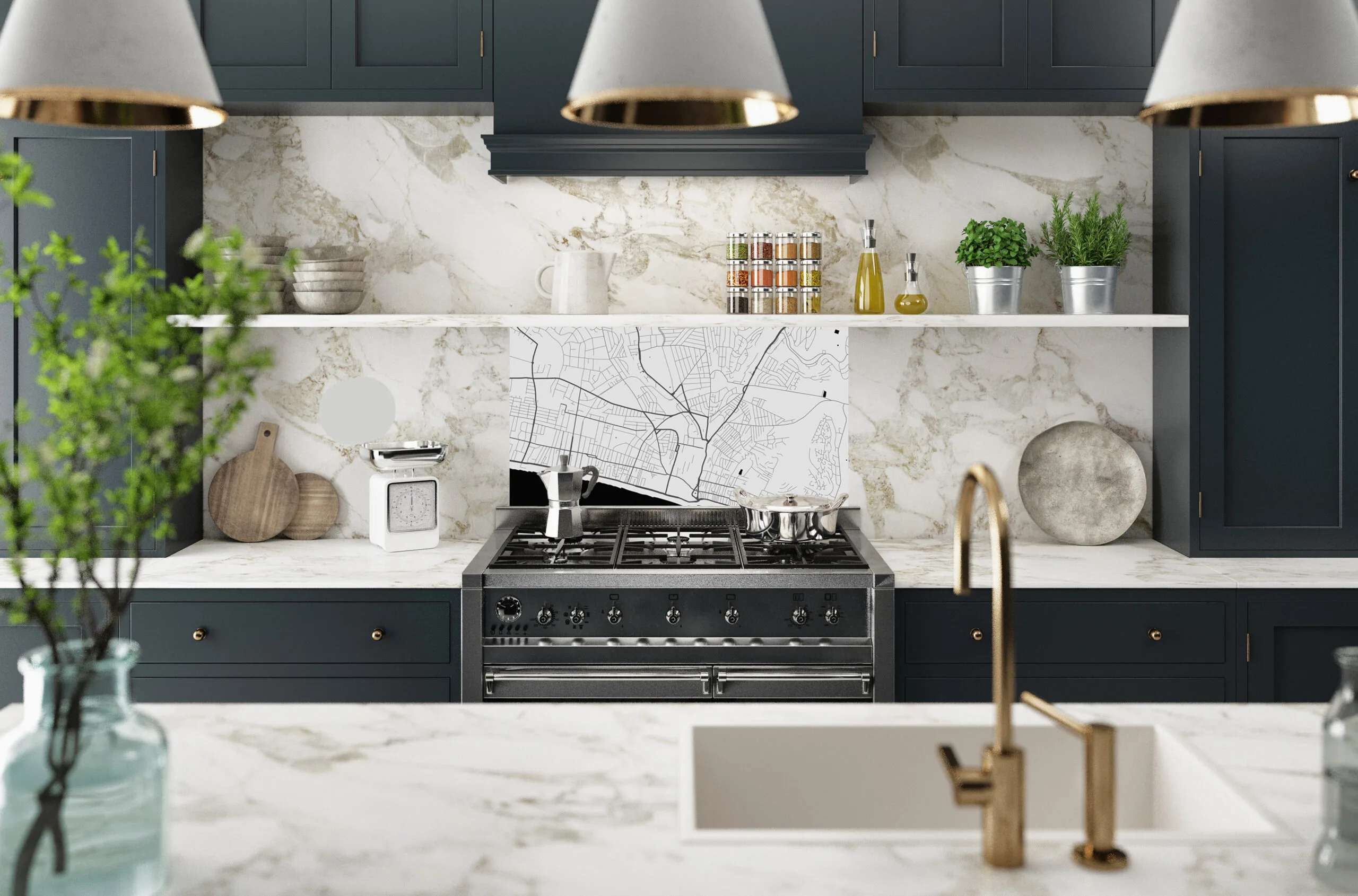 Urban Monochrome Splashback