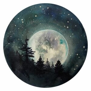 Night Sky Illustration Splashback