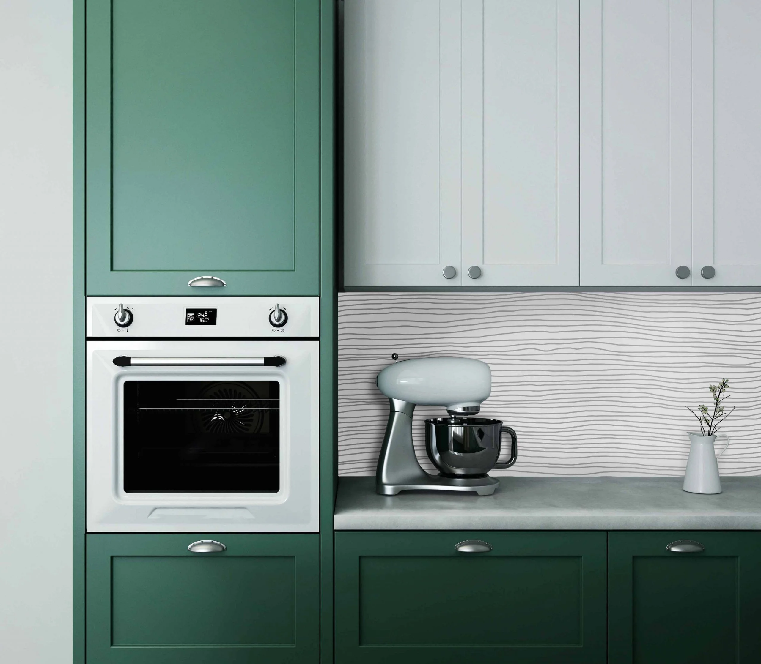 Wavey Line Pattern Splashback Wavey Line Pattern Splashback