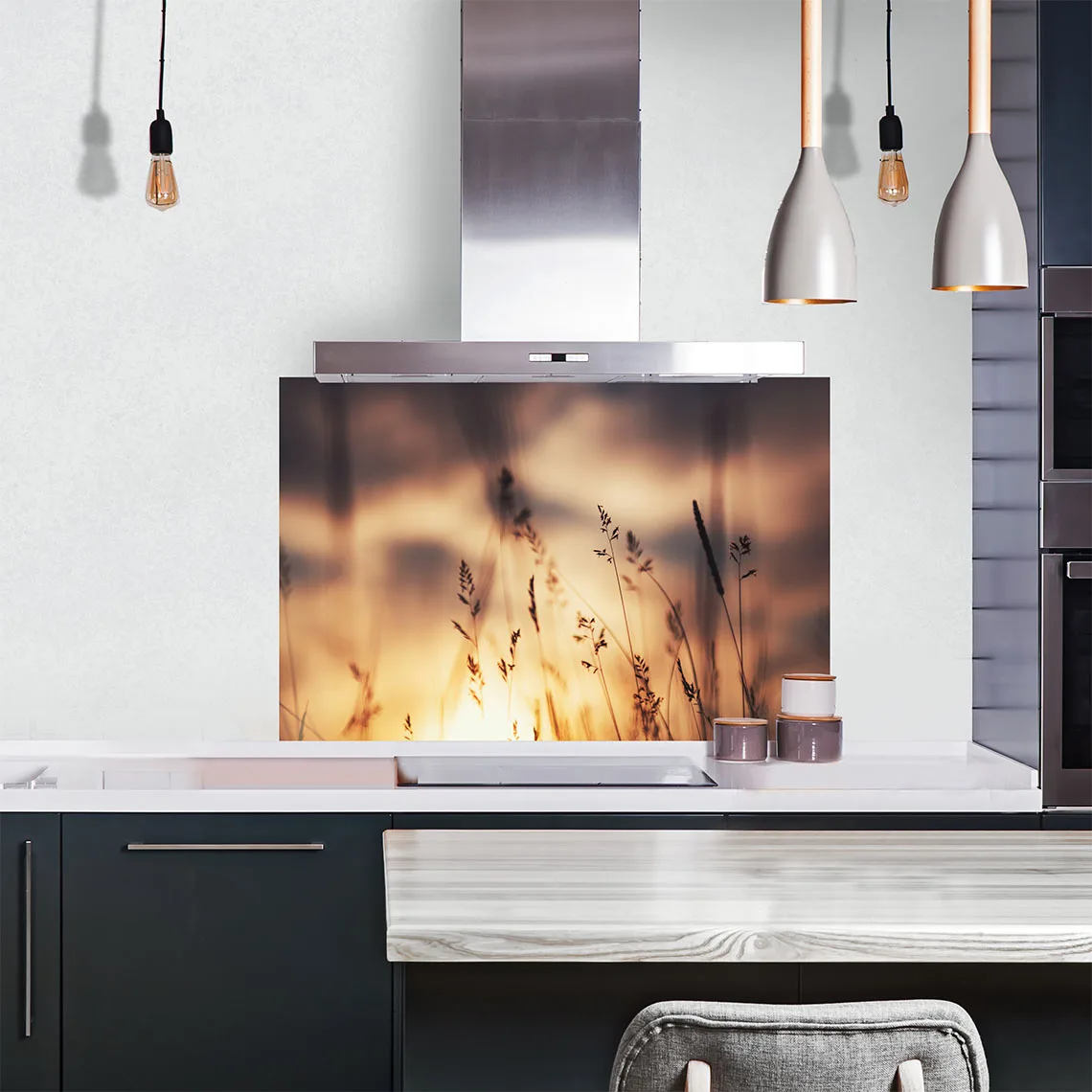 Wild Grass at Sunset Splashback Wild Grass at Sunset Splashback