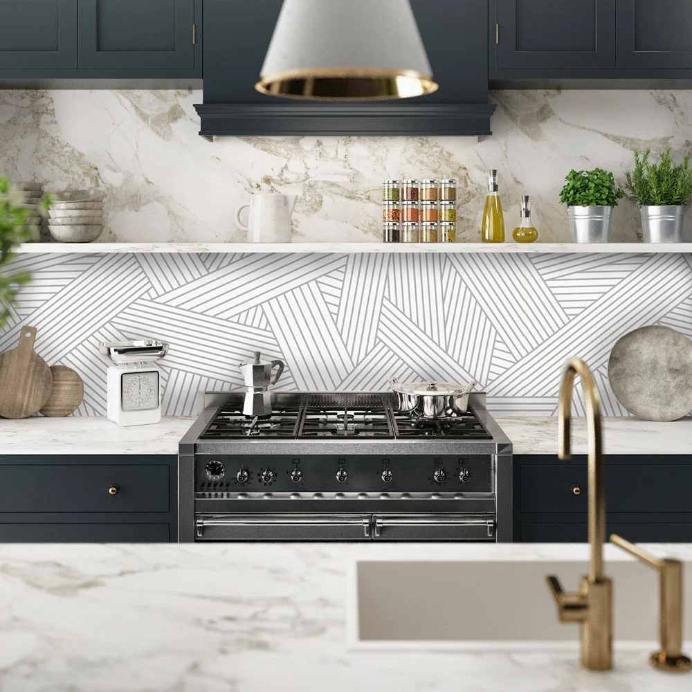 Abstract Line Pattern Splashback Abstract Line Pattern Splashback