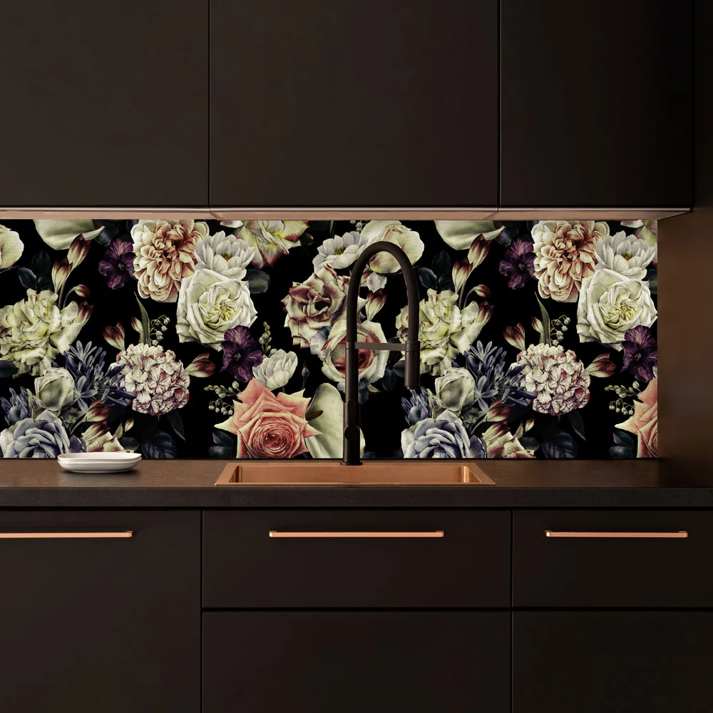 Antique Floral Splashback Antique Floral Splashback