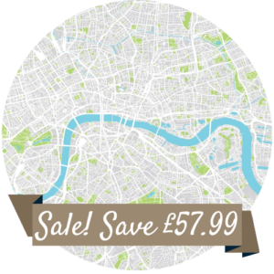 Map of London Splashback