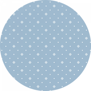 Blue and White Dot Pattern Splashback
