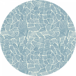 Blue and Yellow Line Pattern Splashback