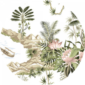 Botanical Island Splashback