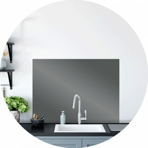 Concrete Glass Splashback