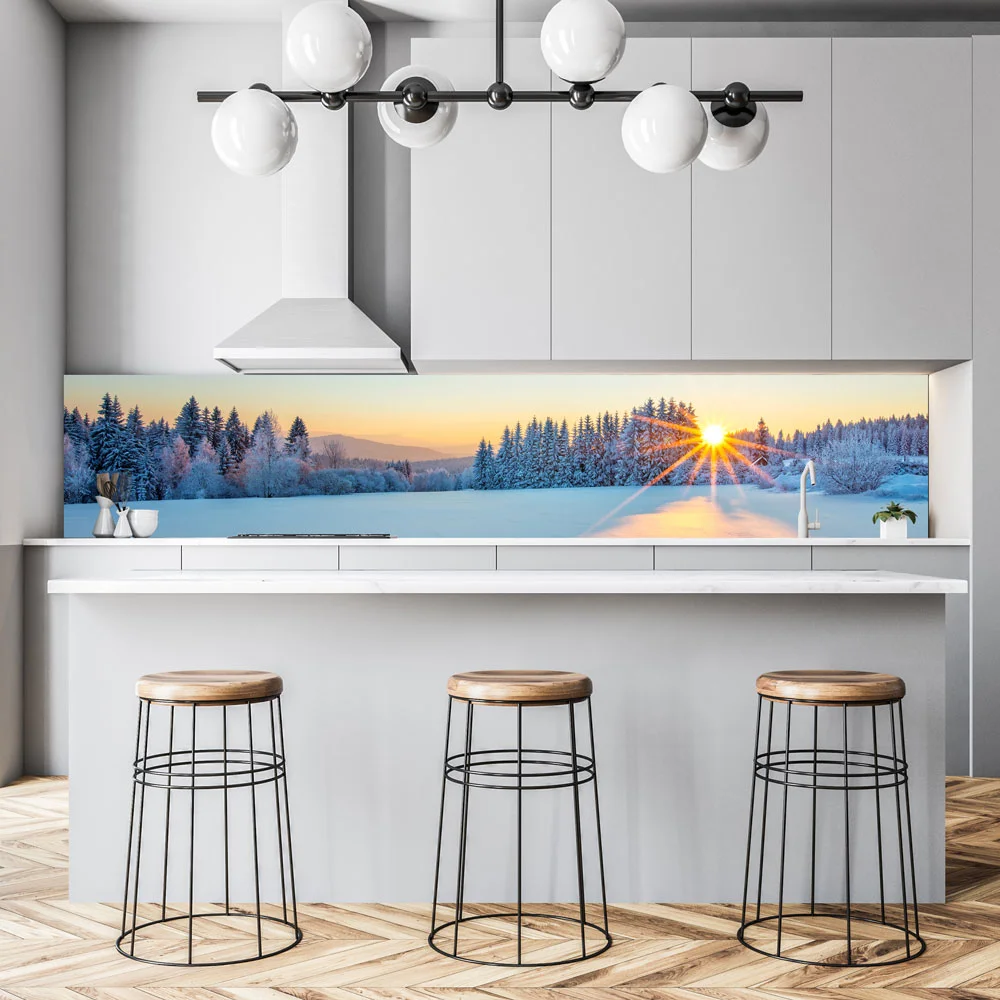 Crisp Nordic Sunrise Splashback