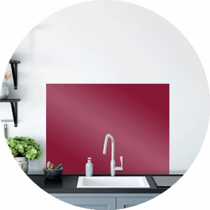 Cyclamen Glass Splashback