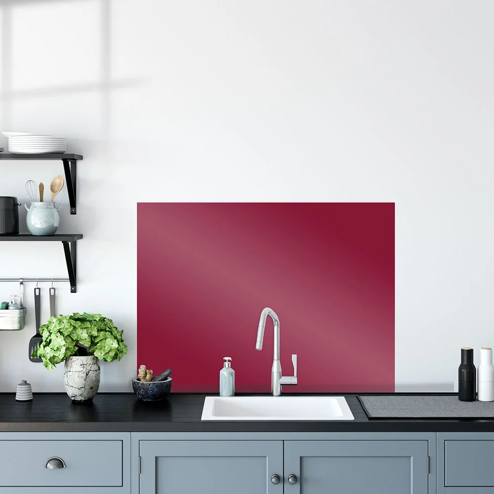 Cyclamen Glass Splashback Cyclamen Glass Splashback
