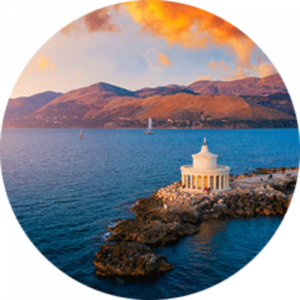 Grecian Lighthouse Splashback