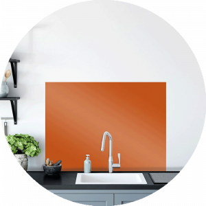 Kumquat Glass Splashback
