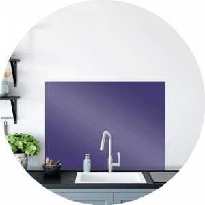 Lavender Glass Splashback Sample
