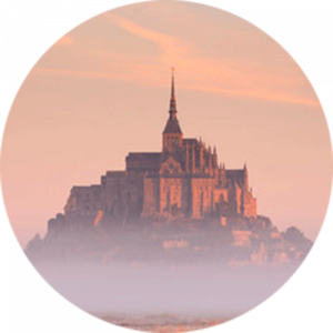 Le Mont Saint Michel at Sunrise Splashback