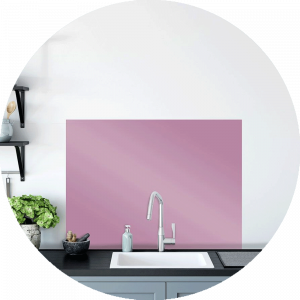 Lilac Glass Splashback Sample
