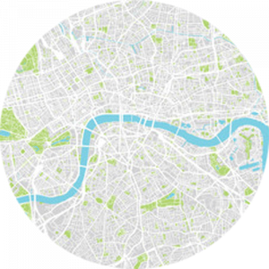 Map of London Splashback