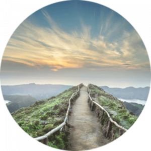 Mountain landscape Ponta Delgada Island Splashback