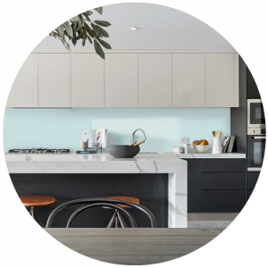 Ocean Wave Blue Alusplash Splashback
