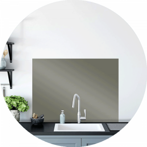 Overcast Glass Splashback Sample