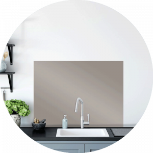 Pearl Grey Glass Splashback