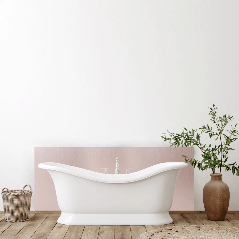 Rose Gold Aluminium Composite Splashback