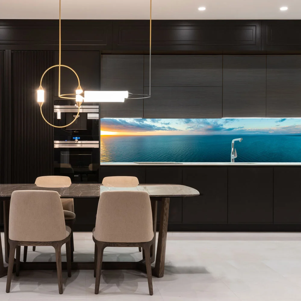 Teal Seascape Splashback