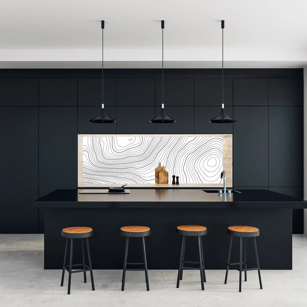 Topographic Contour Lines Splashback