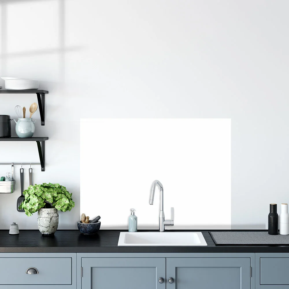 White Glass Splashback White Glass Splashback