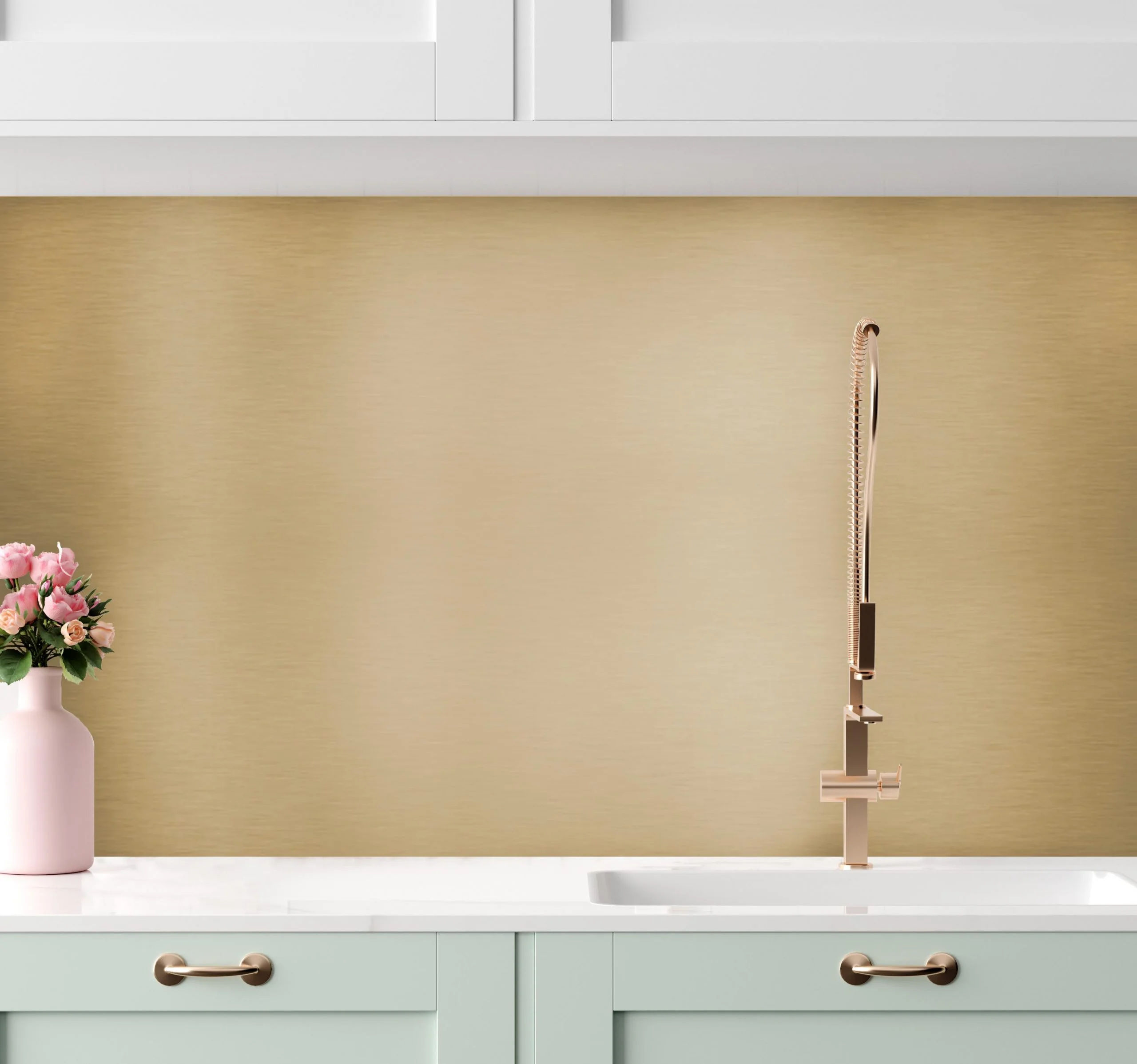 Gold Aluminium Composite Splashback Gold Aluminium Composite Splashback