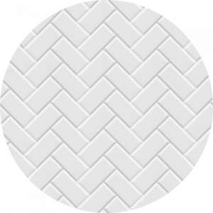 Small Printed Herringbone Tile Splashback