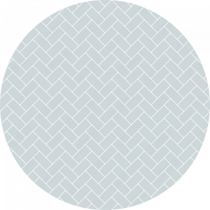 Powdered Blue Printed Herringbone Sample