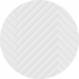 White Printed Herringbone Tile Splashback