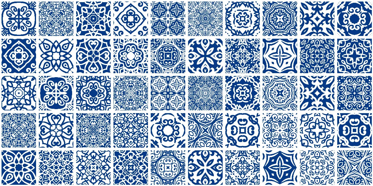Moroccan Tiles Splashback Sample