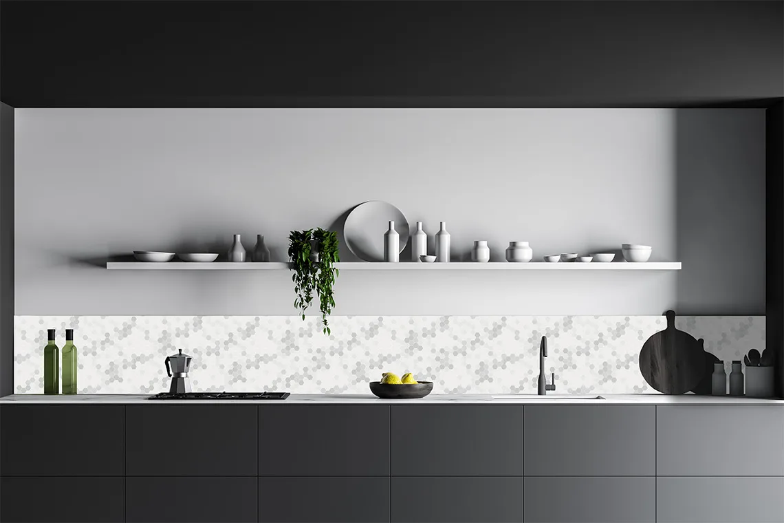 Honeycomb Splashback Sample Honeycomb Splashback Sample