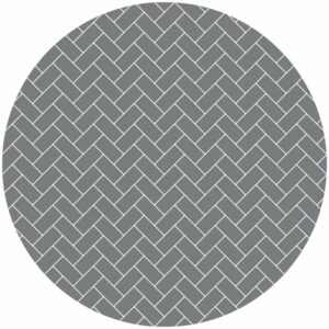 Dark Grey Printed Herringbone Sample